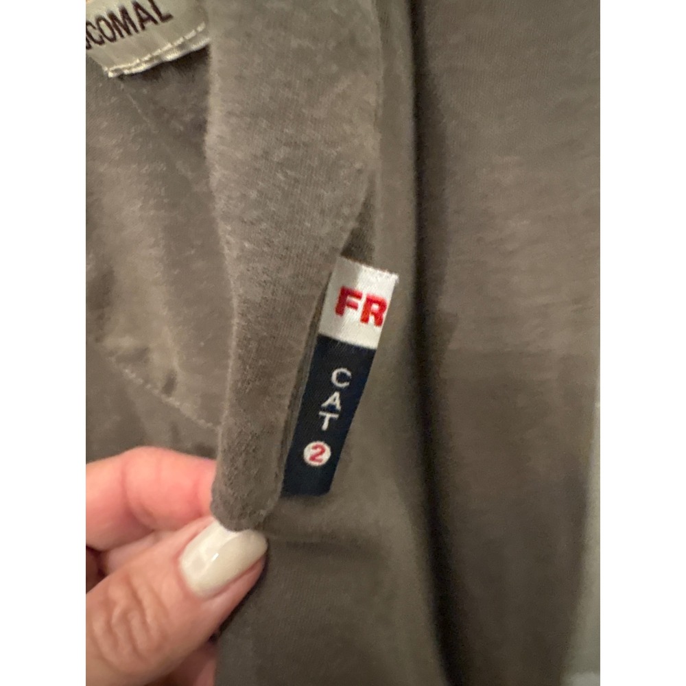 BOCOMAL Mens 3XL Long Sleeve FR‎ CAT 2 Work Shirt Gray Flame Resistant Safety - Picture 3 of 7